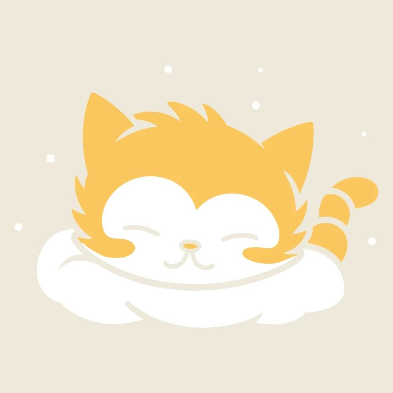 Bébé chat qui dors