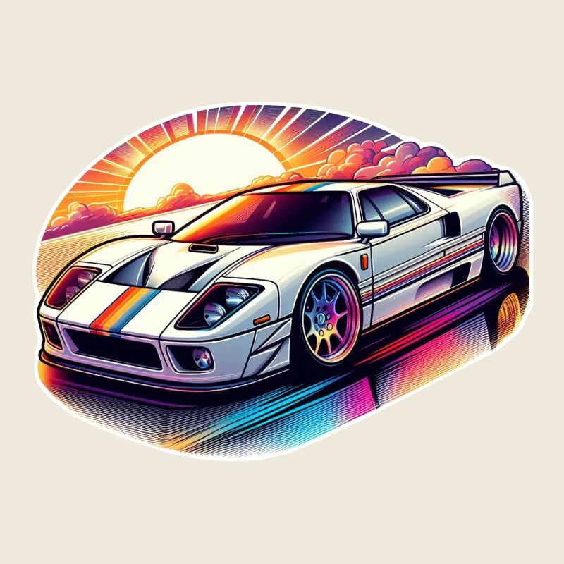 Oldtimer Sonnenuntergang