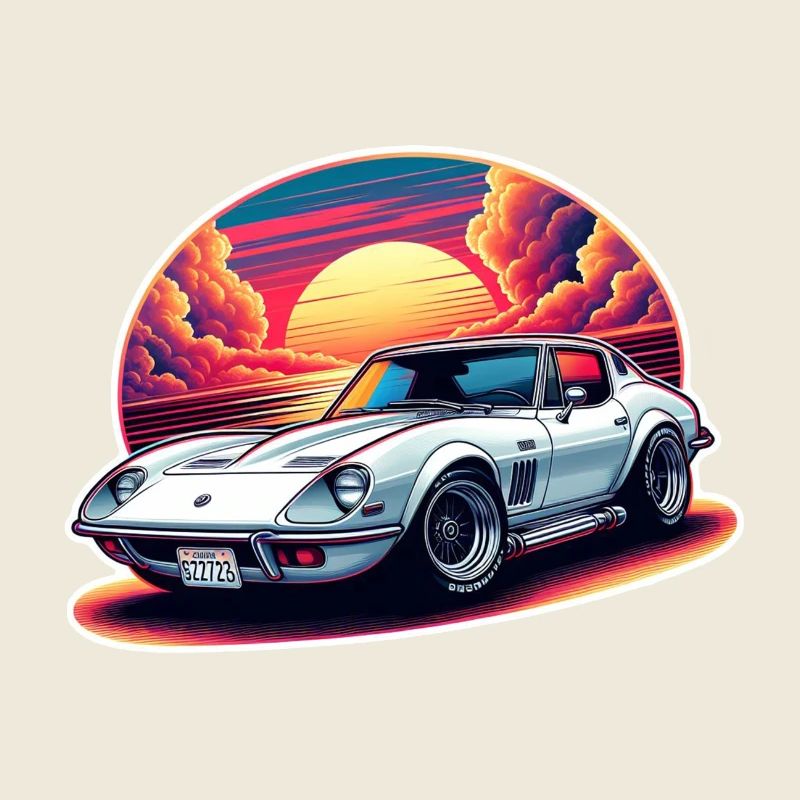 Oldtimer Sonnenuntergang