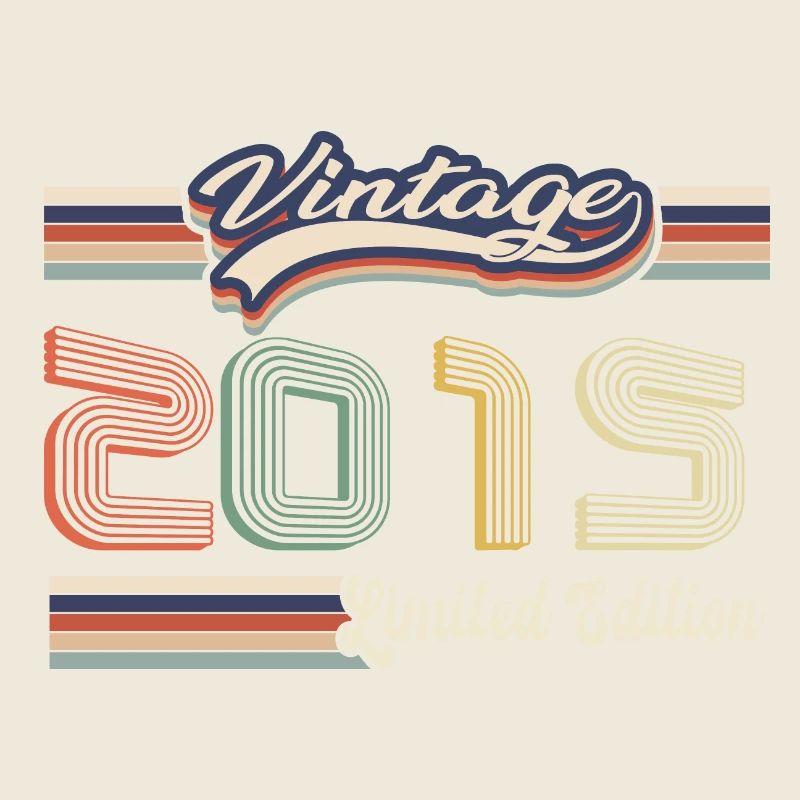 Original 2015 Vintage edition Retro Birthday