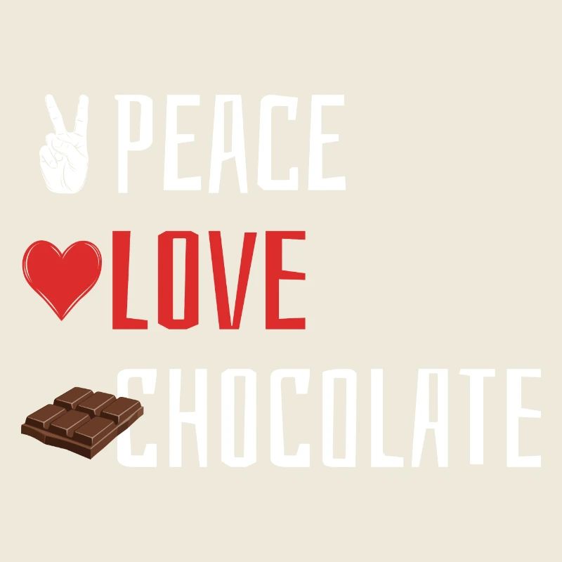 Peace Love Chocolate - Heart