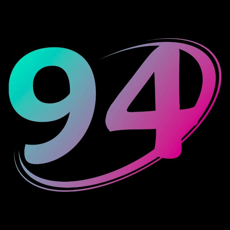 Numéro 94 multicolore