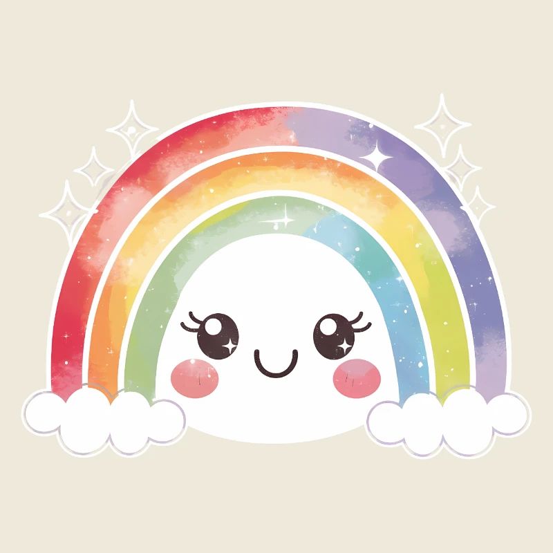 Kawaii Mignon Arc-en-ciel