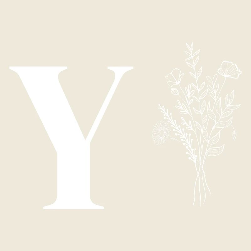 Lette y fleurs minimalistes