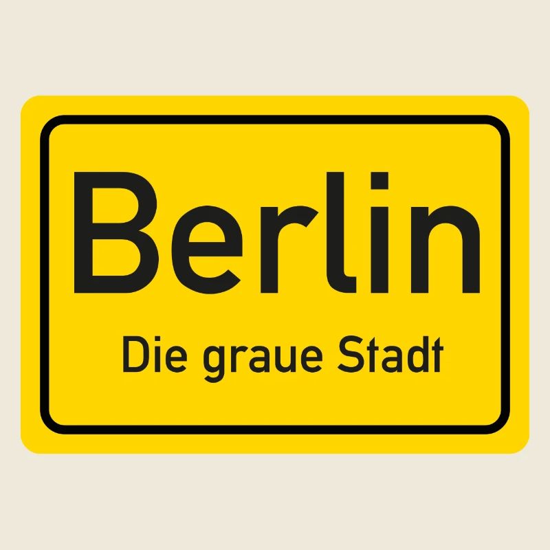 Panneau toponymique Berlin Allemagne