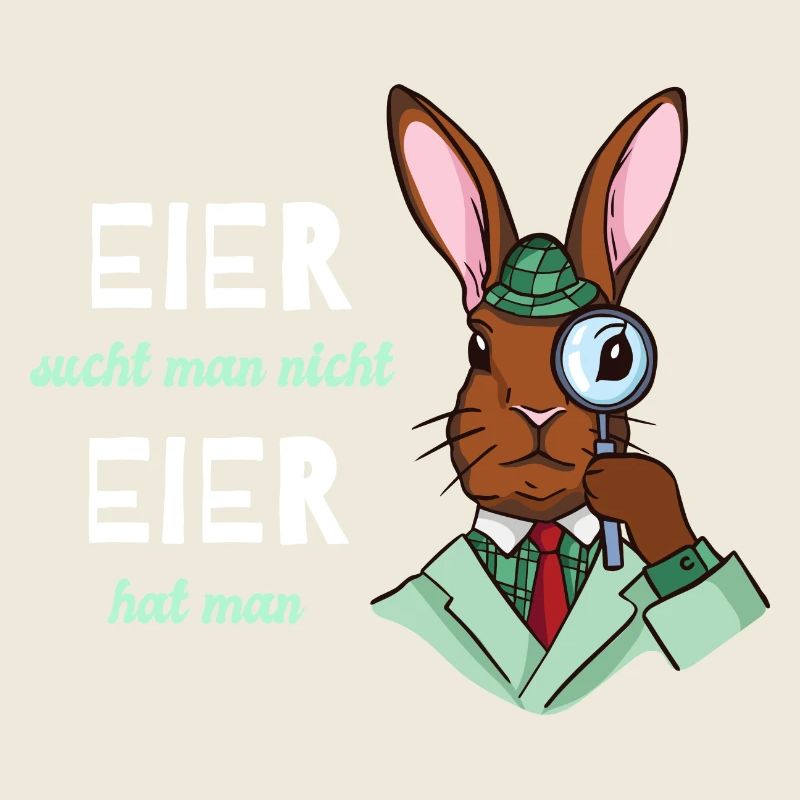 Eier sucht man nicht Eier hat man Ostern Motive