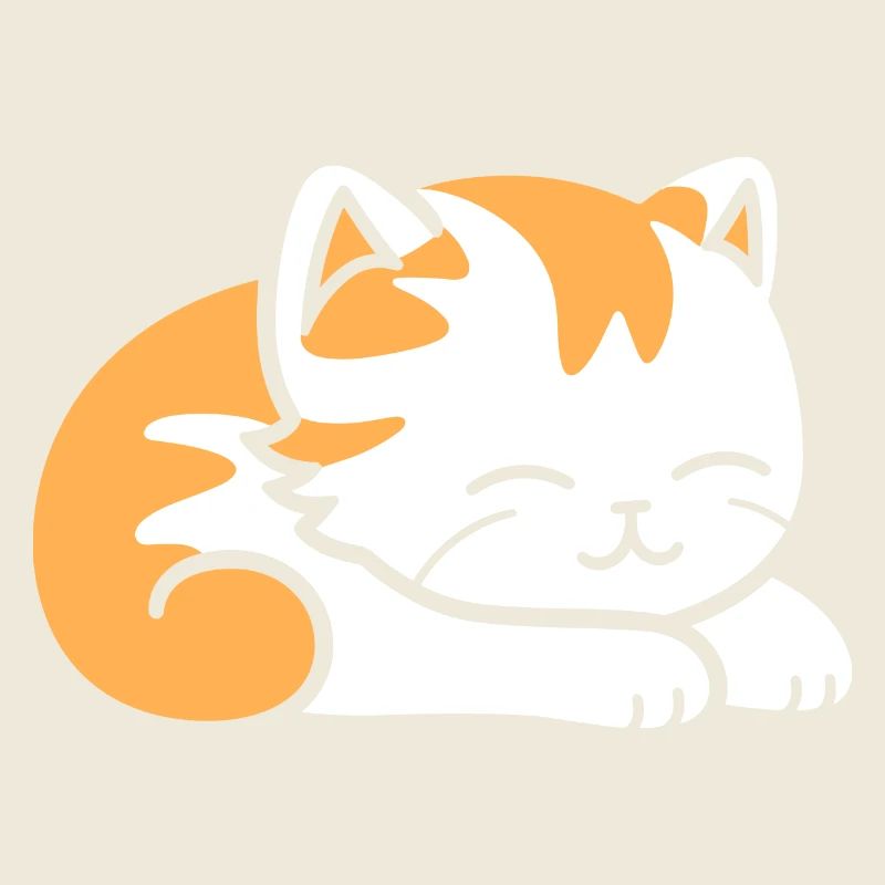 Bébé chat qui dors