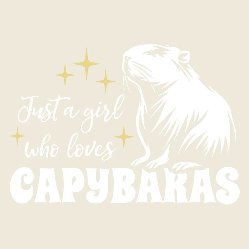 Just a girl who loves capybaras - Spruch