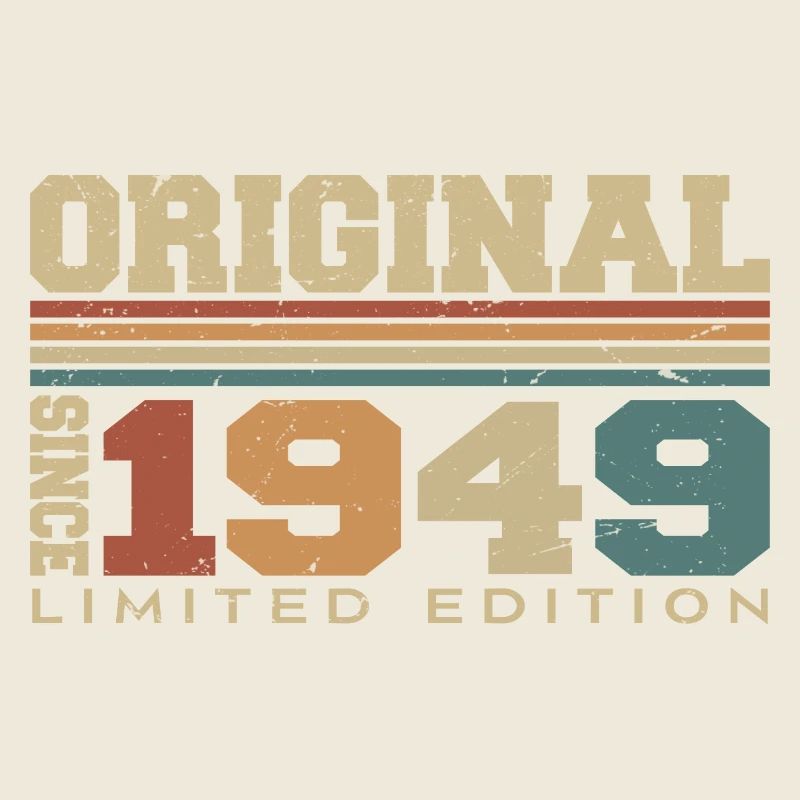 Original 1949 Rétro Cadeau 75 e Anniversaire 1949