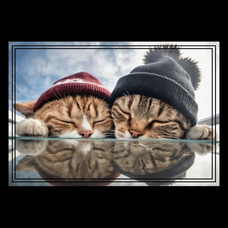 Two cute sleeping kittens