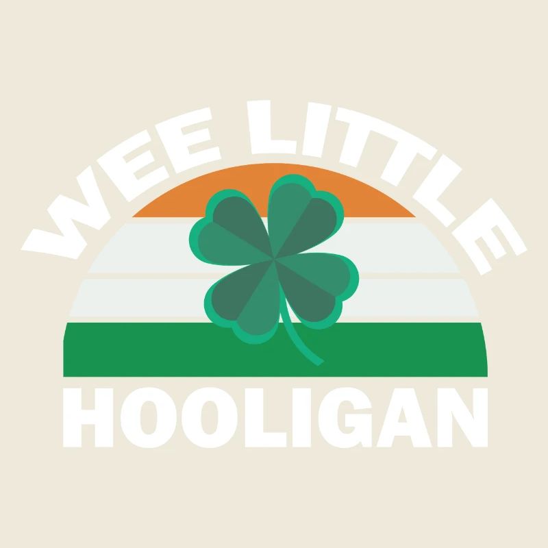 St Patricks Day Wee Little Hooligan Funny