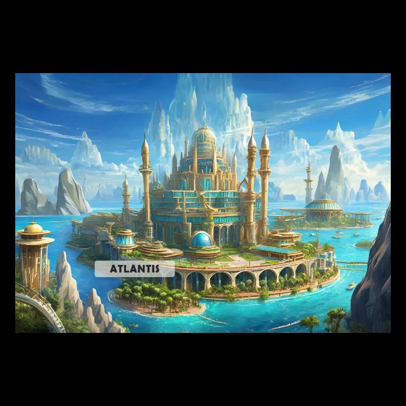 wunderschöne mythische Orte – Atlantis vor dem Untergang