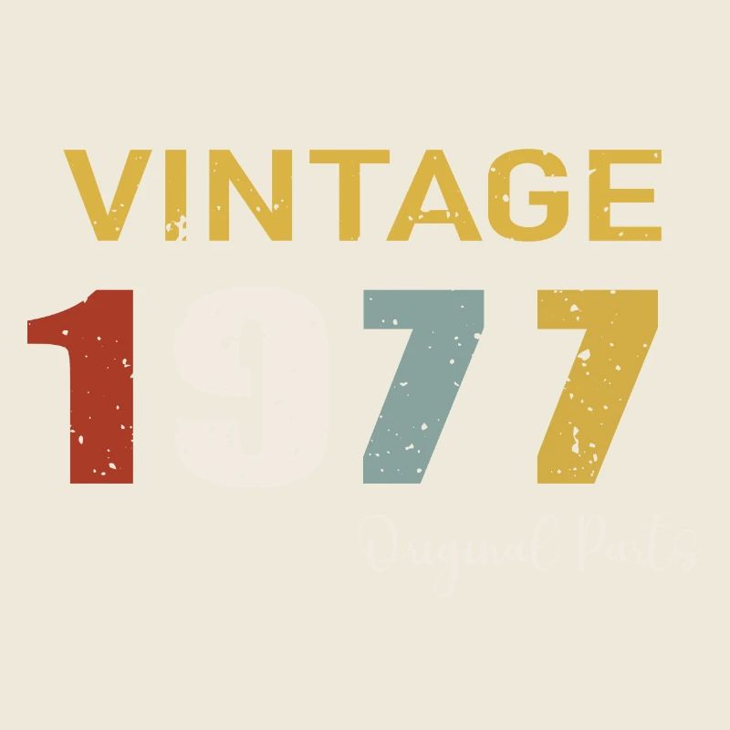 Originalteile 1977 - 47 Jahre Jubiläum Geschenk