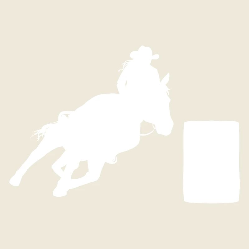 Rodeo Barrel Racing Pferd