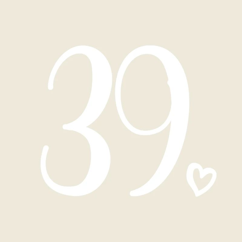 Niedliche Nummer 39, 39 Jahre alt, 39. Geburtstagsgeschenk
