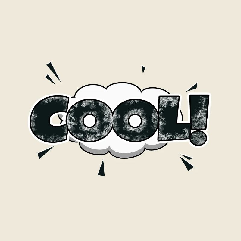 cooler Comic Style Bubble Graffiti Schriftzug