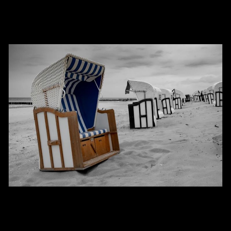 Beach chair at the Baltic Sea