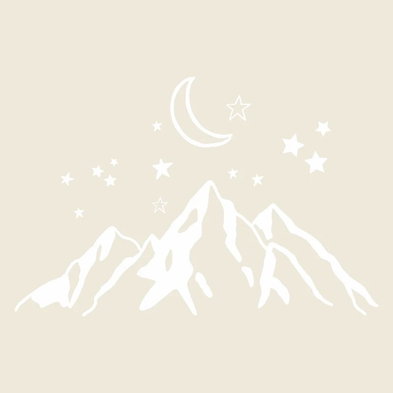 Starry Night - Mountain Nature Gift