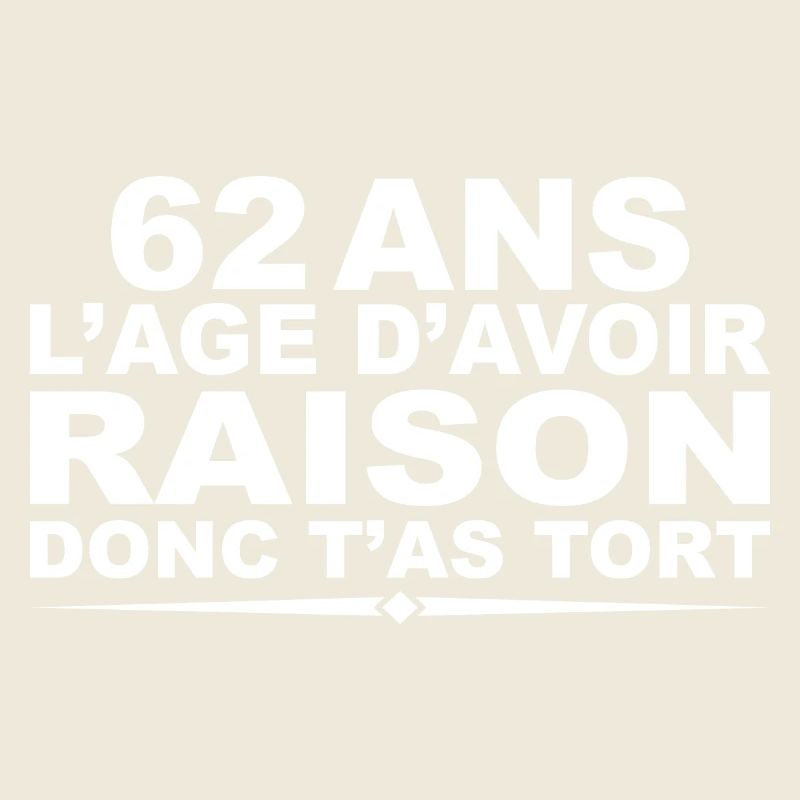 62 ans | Humour Cadeau D’anniversaire 62 ans