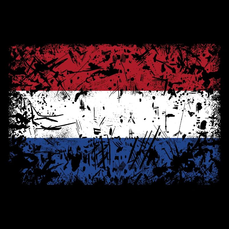 Netherlands Flag VINTAGE