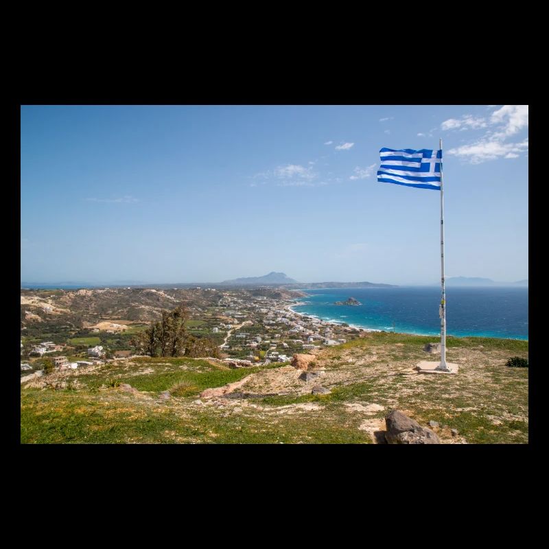Vue du paysage du château de Kefalos, île de Kos