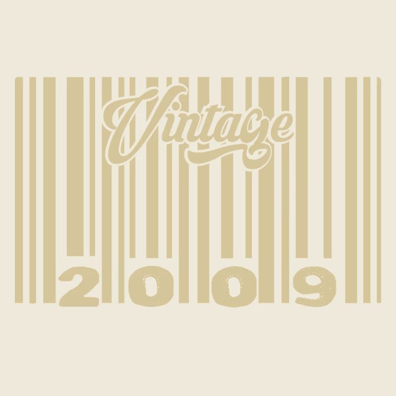 vintage 2009 Code barre 2009: Année 2025.