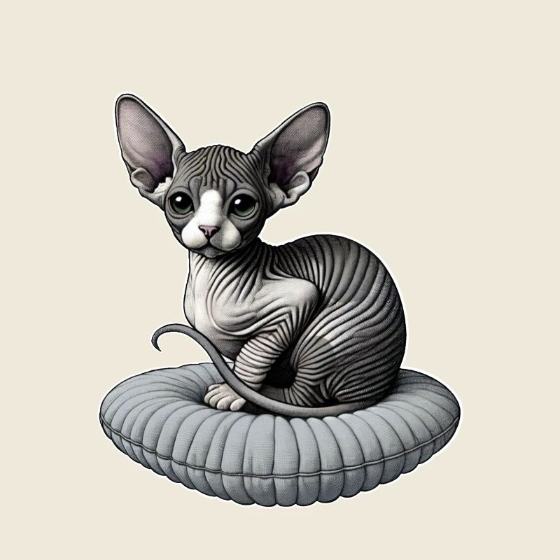 Petit chat Sphynx
