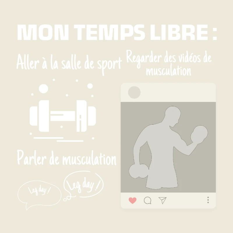 Mon temps libre : 100% muscu
