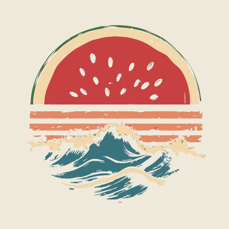 Wassermelone Meer Strand Sommer