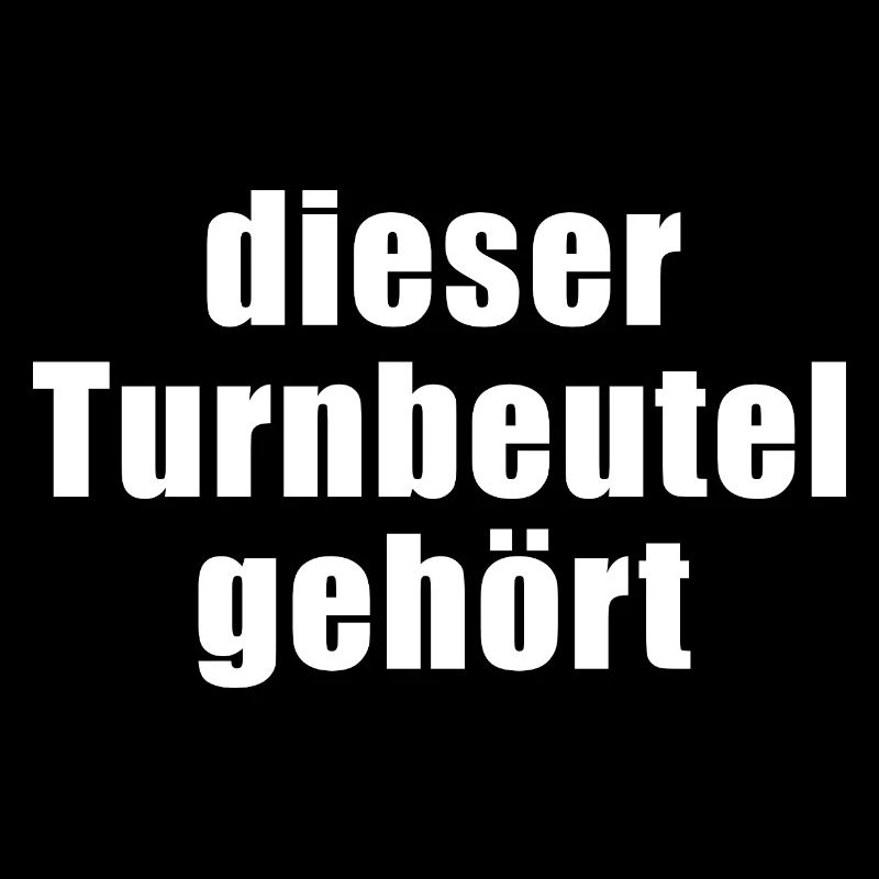 Dieser Turnbeutel gehört - Name eintragen