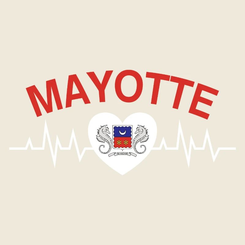 idee cadeau design graphique carte de Mayotte 976