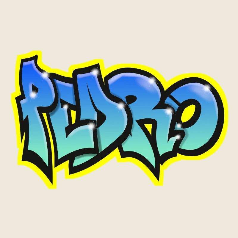 PEDRO GRAFFITI NAME PRINT Pedro First Name