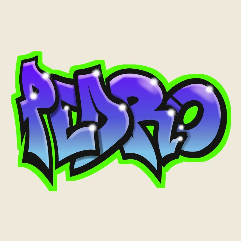 PEDRO graffiti sweatshirt hat teeshirt blue