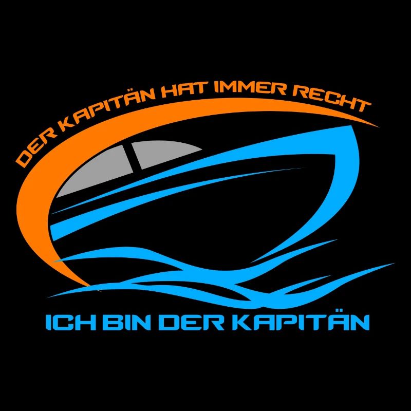Ich bin der Kapitän Geschenk Bootfahrer Kapitain