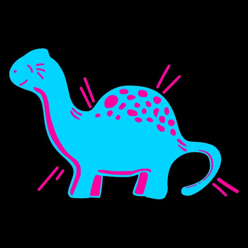 Dino dinosaure mignon mignon dessin animé bande dessinée rose