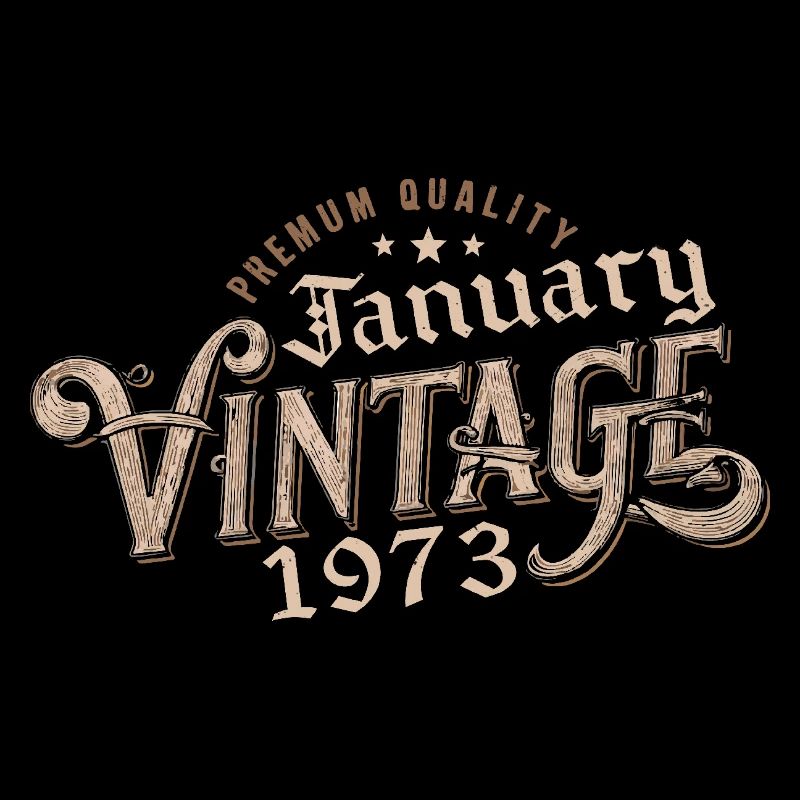 Janvier 1973 | 1973 Janvier Vintage Anniversaire