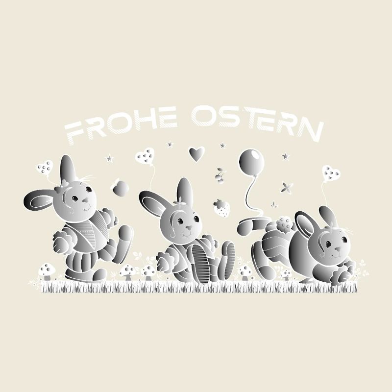 Frohe Osterwünsche für Kleidung & Accessoires!