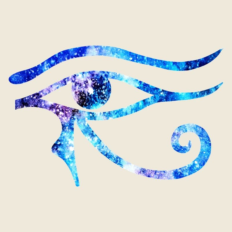 Oeil Cosmique D’Horus - Version Bleue Et Violette