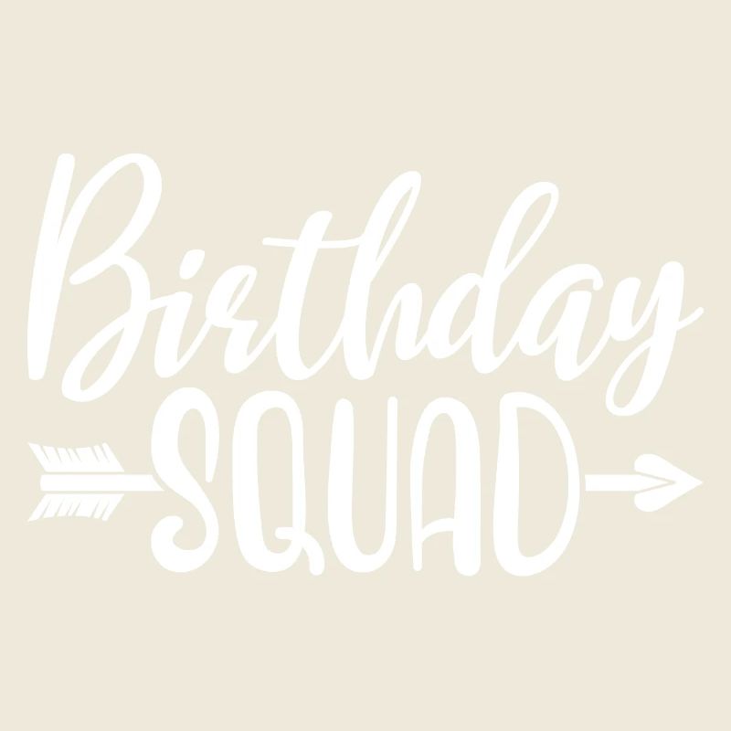 Birthday Squad Matching Gruppe Geburtstagsfeier Geschenk