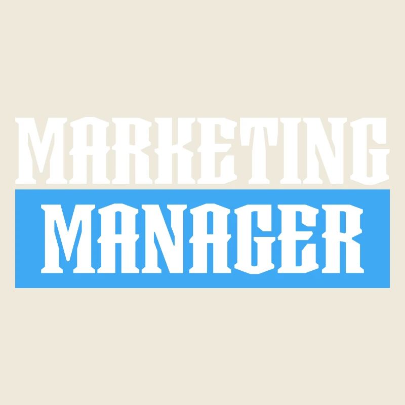 Marketing Manager tshirt bleu noir