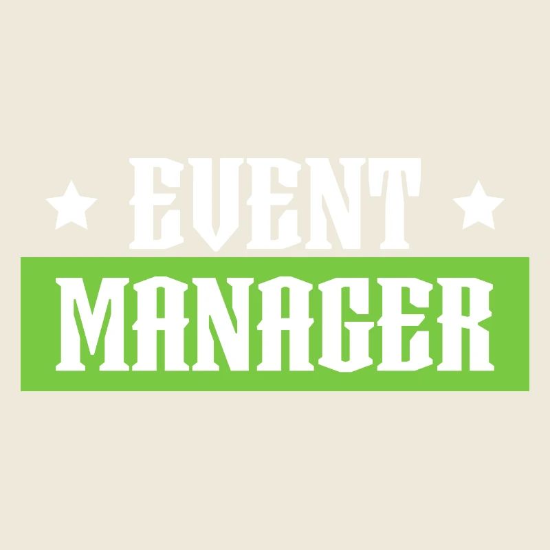 Event Manager green tshirt black