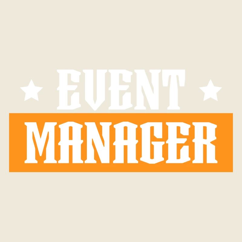 Event Manager orange tshirt black