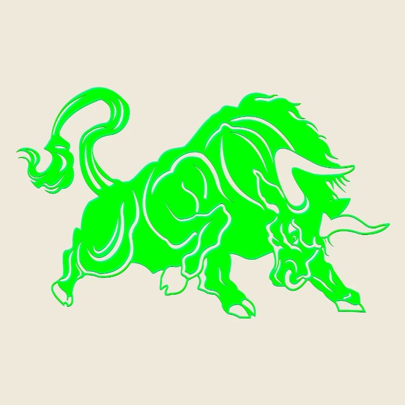 Tête de taureau tête Logo Steak Beast Gym corne