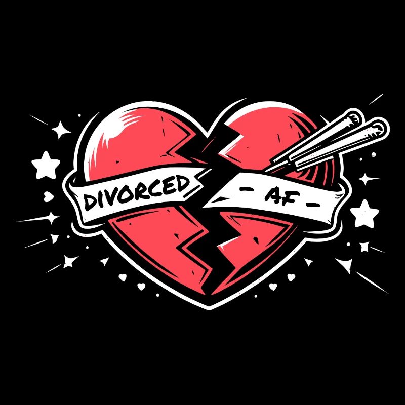 Zerbrochenes Herz - Divorced AF - Geschieden