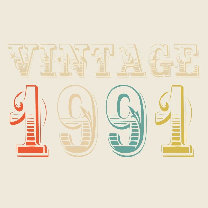 Vintage 1991- 33rd birthday - 33 years old