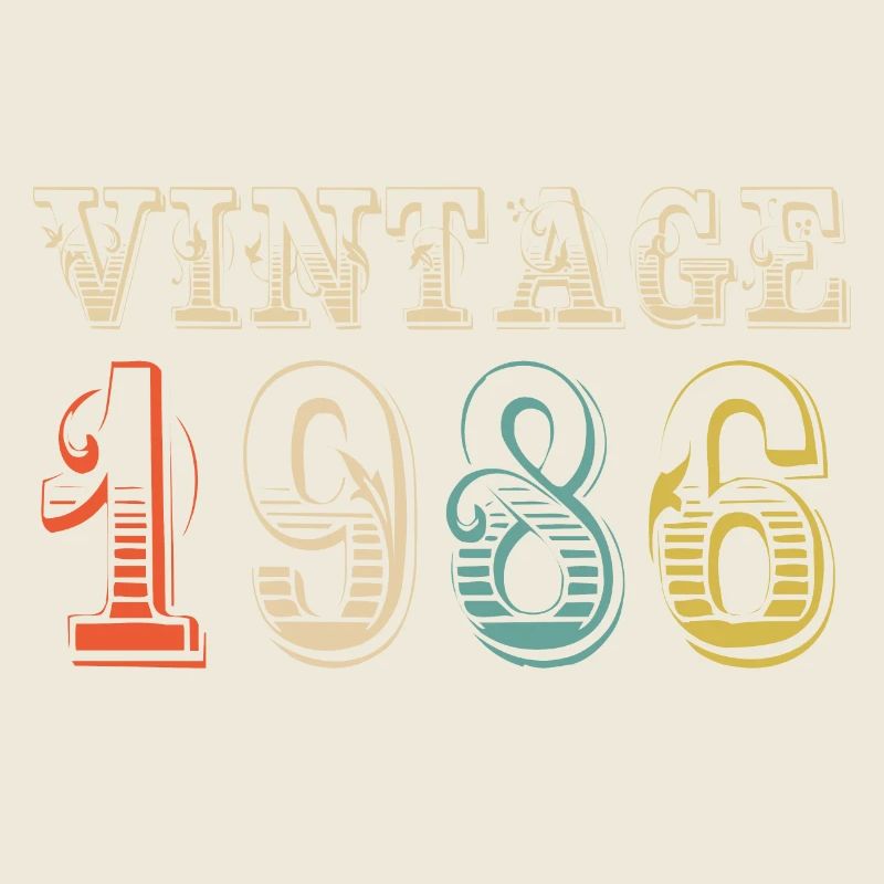 Vintage 1986 - 38th birthday - 38 years old