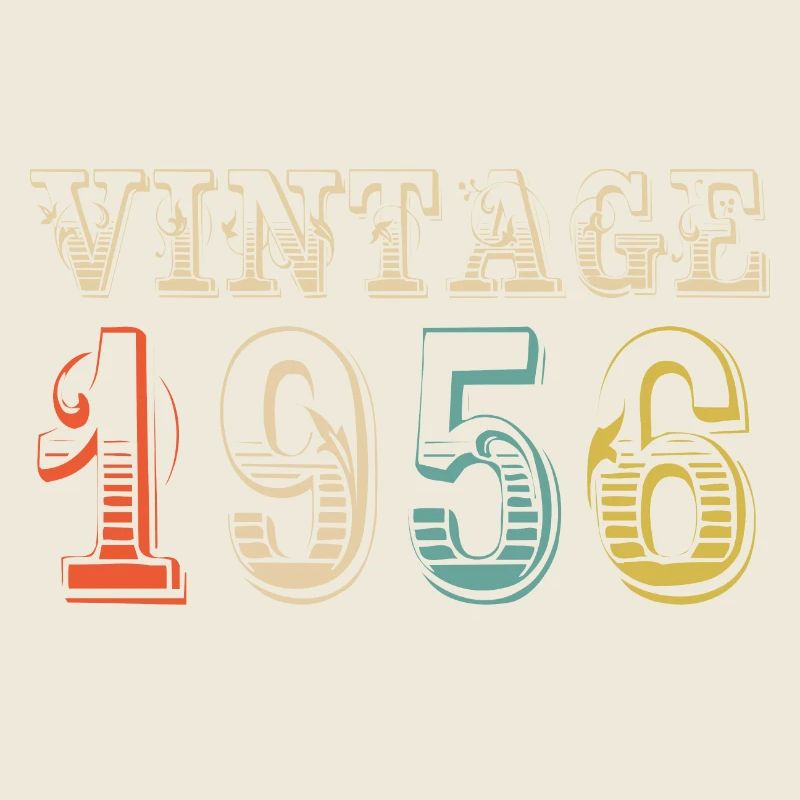 Vintage 1956- 68 th birthday - 68 ans