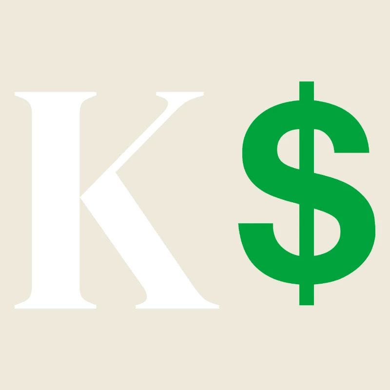 Buchstabe k Dollar
