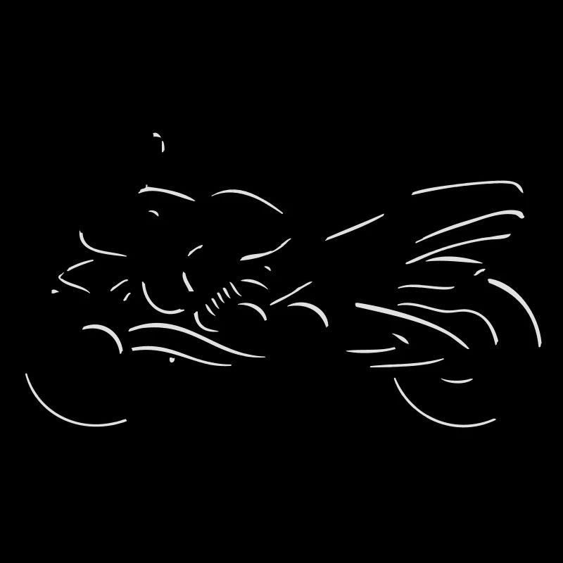 motorcycle art stylized