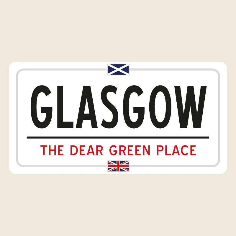 Signe de nom de lieu de Glasgow
